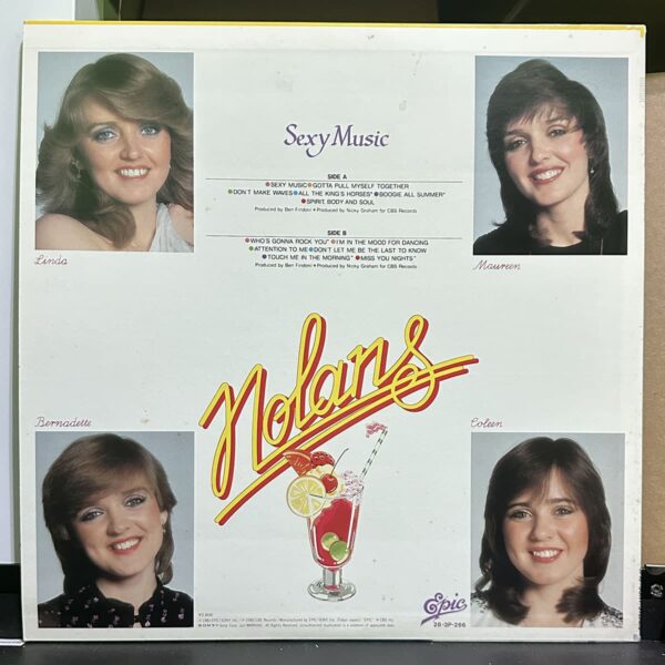 The Nolans – Sexy Music 黑膠唱片背面