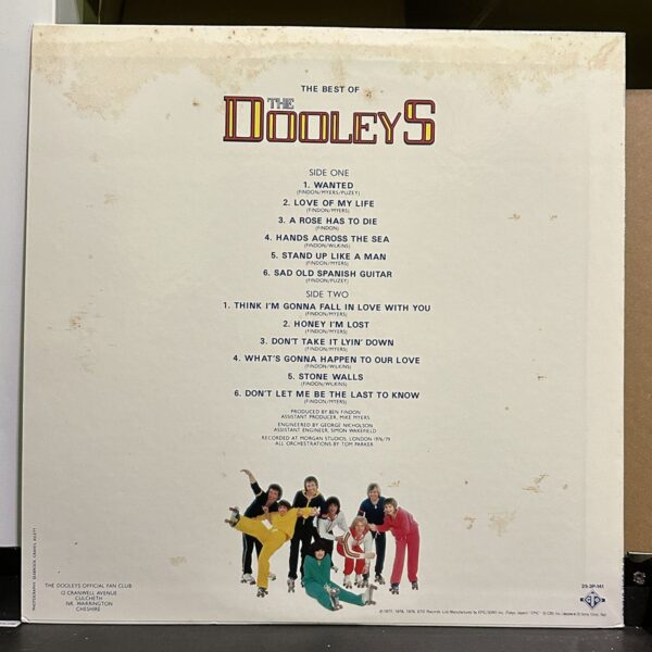 The Dooleys – The Best Of The Dooleys 黑膠唱片背面