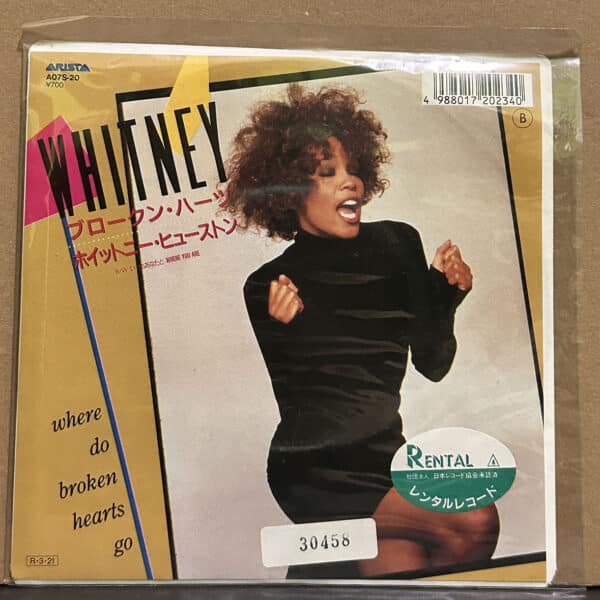 Whitney Houston – Where Do Broken Hearts Go 黑膠唱片正面