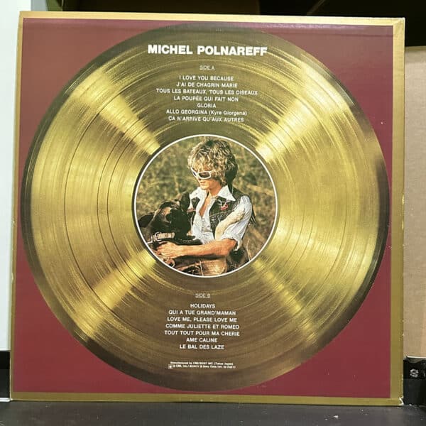 Michel Polnareff – New Gold Disc 黑膠唱片背面