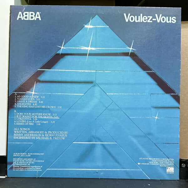 ABBA – Voulez-Vous 黑膠唱片背面