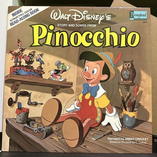 迪士尼 – Walt Disney's Story and Songs from Pinocchio 黑膠唱片正面