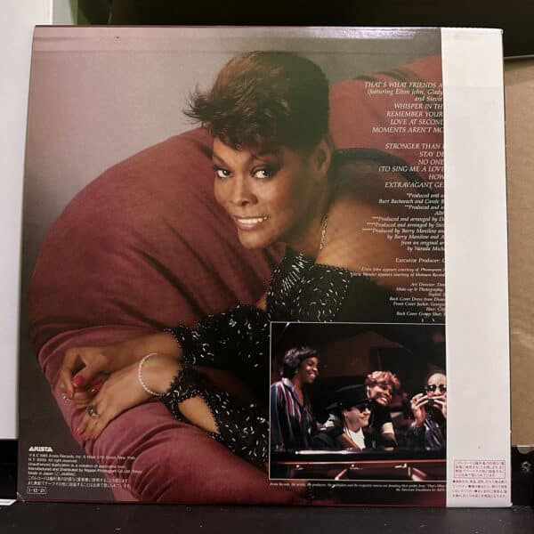 Dionne Warwick – Friends 黑膠唱片背面