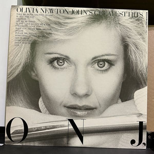 Olivia Newton-John – Olivia Newton-John's Greatest Hits 黑膠唱片背面