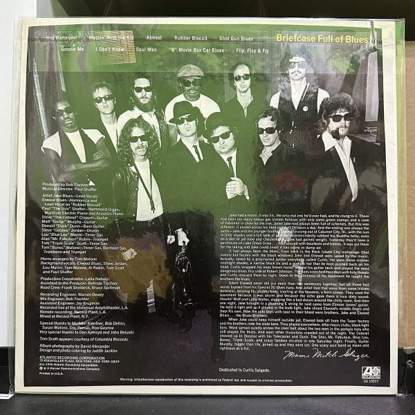 Blues Brothers – Briefcase Full Of Blues 黑膠唱片背面