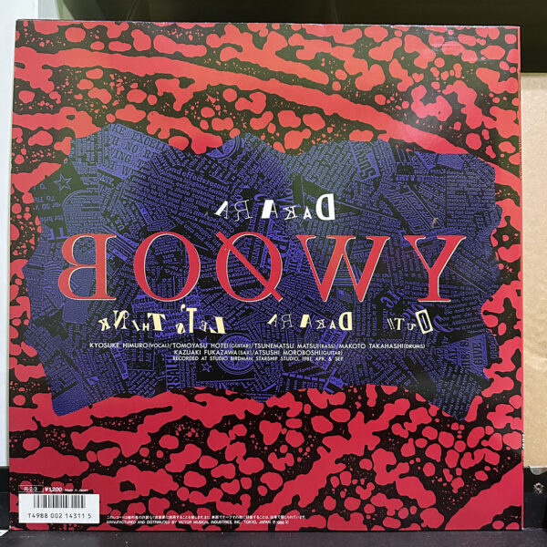 Boøwy – Dakara 黑膠唱片背面