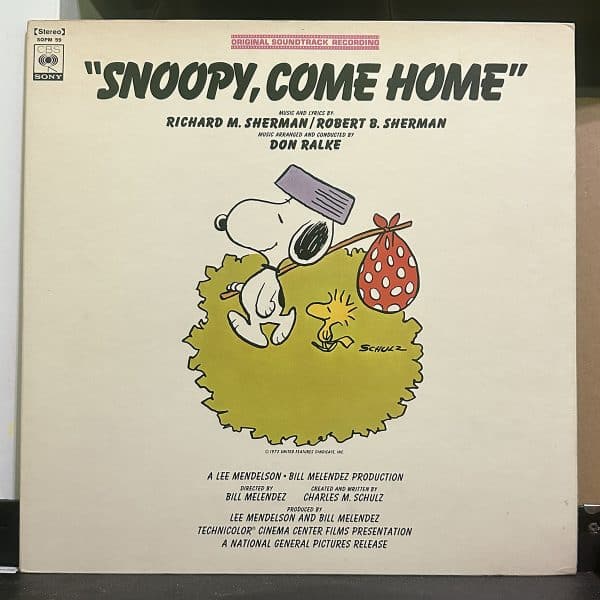 史努比 – "Snoopy, Come Home" Original Soundtrack 黑膠唱片正面