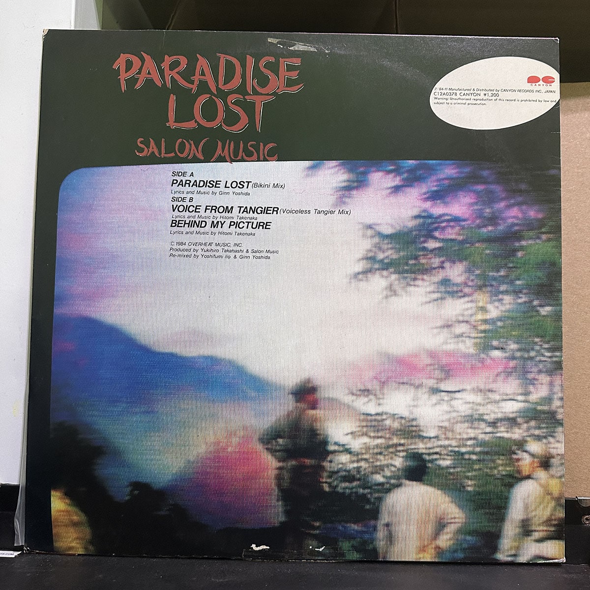 Salon Music – Paradise Lost 黑膠唱片背面