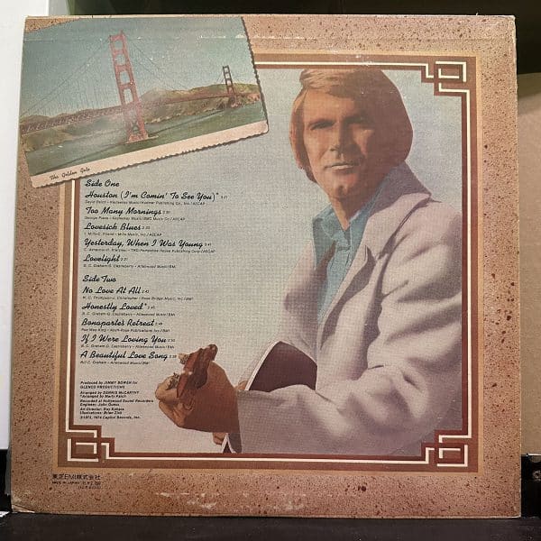 Glen Campbell – (I'm Comin' To See You!) 黑膠唱片背面