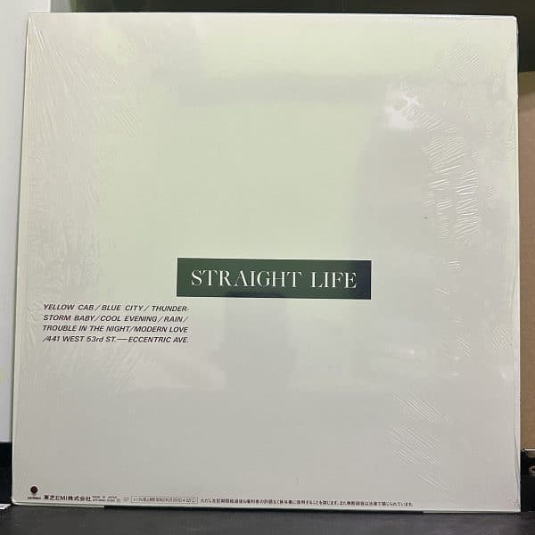 甲斐よしひろ – Straight Life 黑膠唱片背面