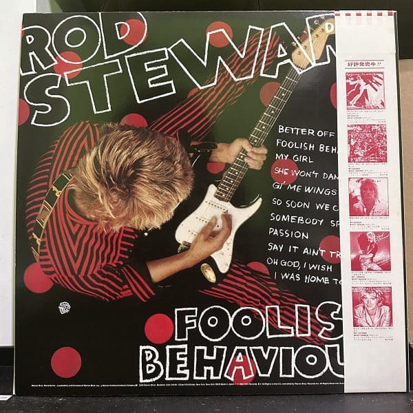 Rod Stewart – Foolish Behaviour 黑膠唱片背面