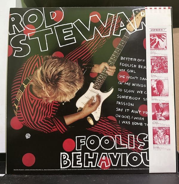 Rod Stewart – Foolish Behaviour 黑膠唱片背面