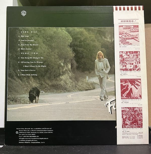 Rod Stewart – Foot Loose & Fancy Free 黑膠唱片背面